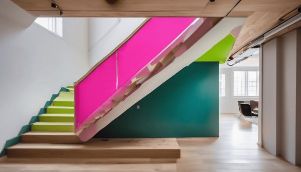 Osez les couleurs inattendues pour votre mur de cage d’escalier
