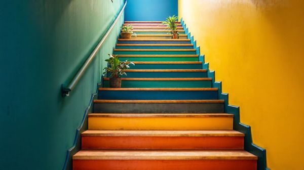 Transformez votre cage d'escalier avec des palettes de couleurs innovantes